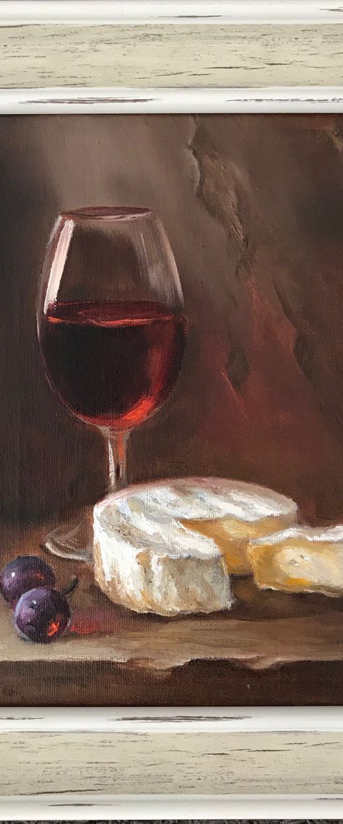 Wine and cheese by Serg F. Herms
