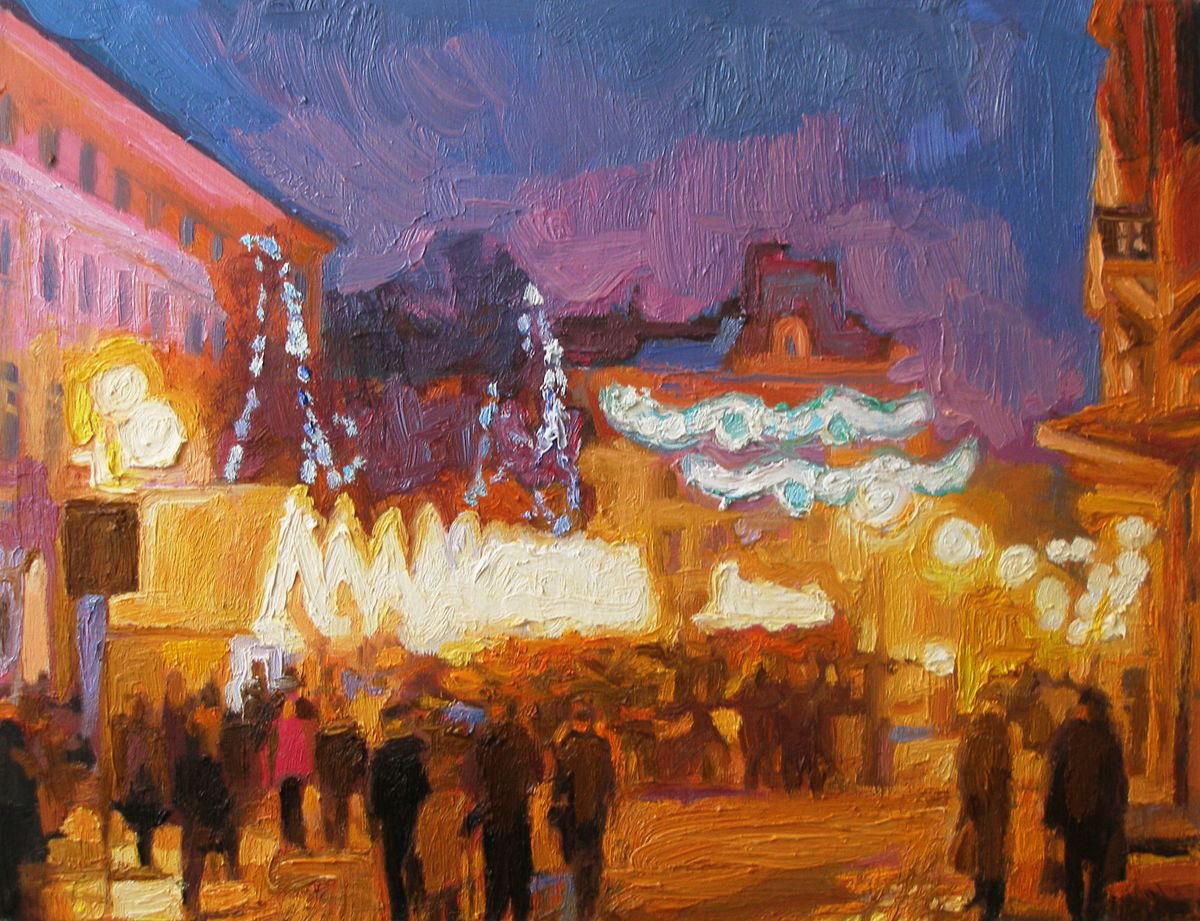 Festive Market Square2 by Olena Kamenetska-Ostapchuk