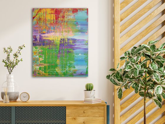 50x40 cm Colorful Abstract Painting Abstract Art