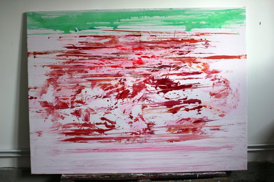 Extra large 160x120 abstract painting  " Paganini"