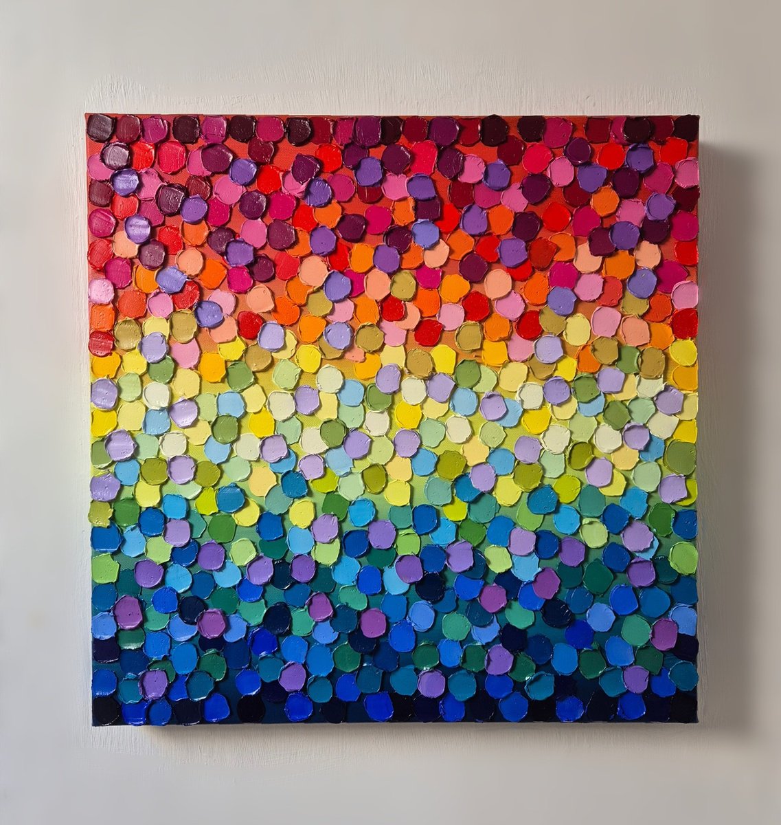 Rainbow World By Paige Castile, 20 X 20, Artwork For Sale On Artfinder