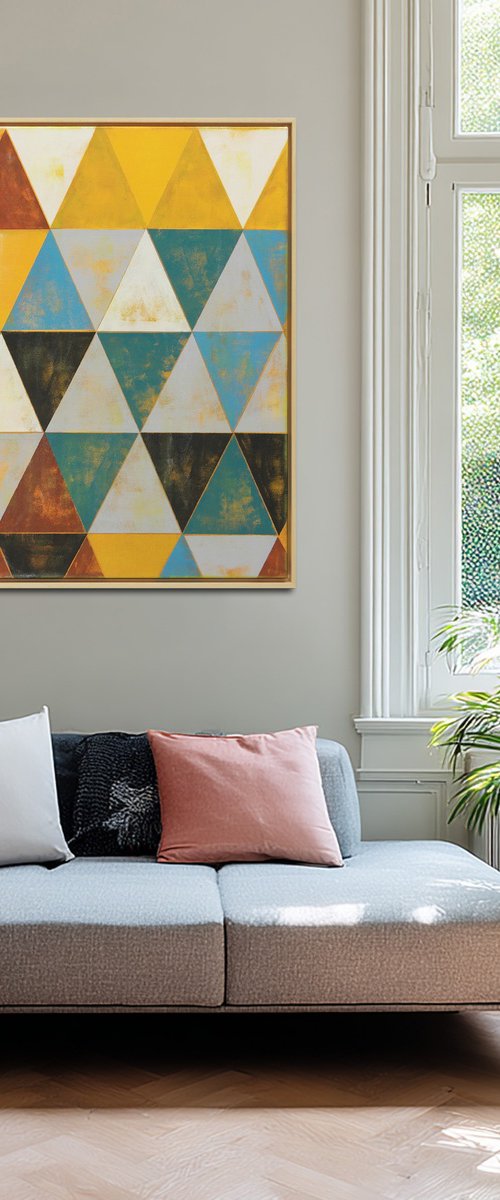 Triangle Traffic Natural by Ronald Hunter