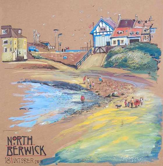 North Berwick beach, Scotland,