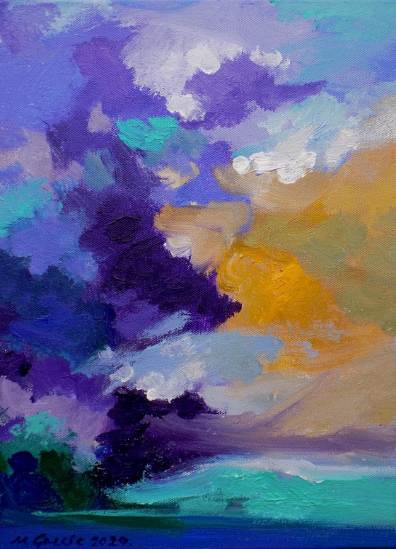Impression of sea and clouds