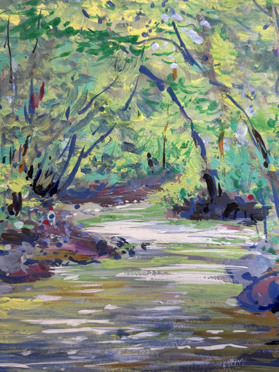 Stream in the forest, Tuscany