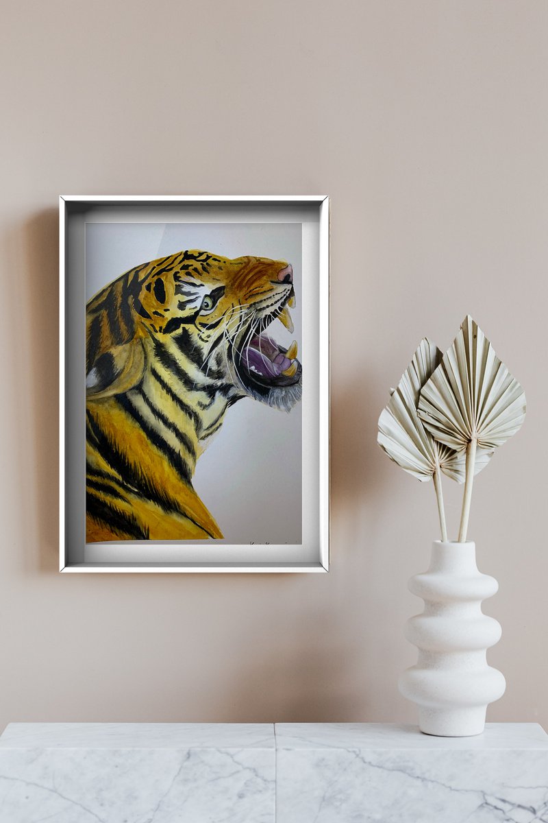 Tiger meow by Lucia Kasardova