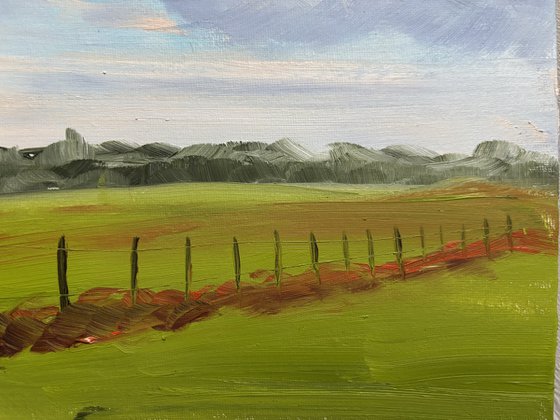 Clouds over the field