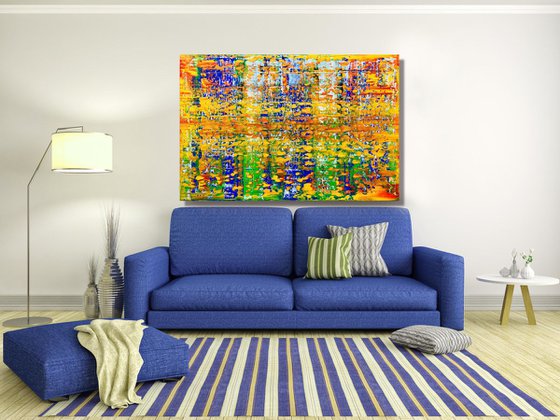 Vision Beyond Illusion - XL LARGE,  ABSTRACT ART – EXPRESSIONS OF ENERGY AND LIGHT. READY TO HANG!
