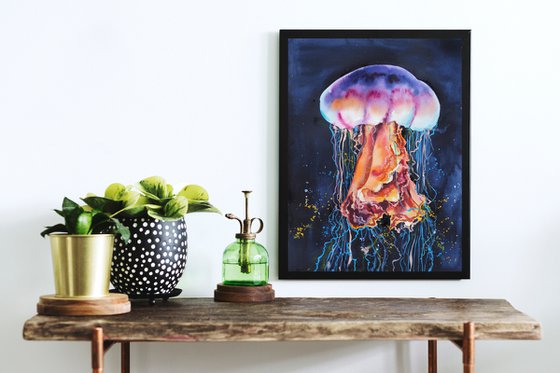 Jellyfish - original watercolor artwork