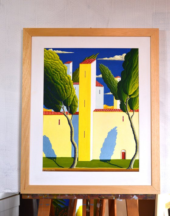 PAESAGGIO CON CITTA'