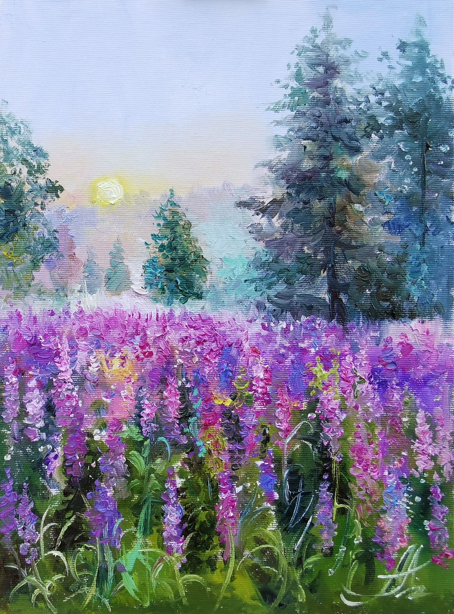 Morning In The Spring Forest By Annet Loginova, 12 X 16, Artwork For Sale On Artfinder