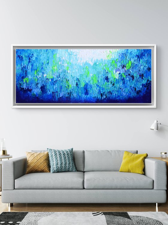Relief Blue 35 - Large Abstract Ocean - Sea