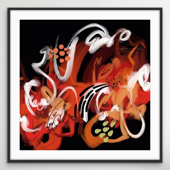 Light my fire - Abstract artwork - Limited edition of 1