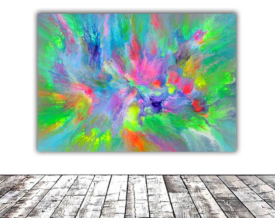 Earth Energy - 100x70 cm - XL Large Abstract Painting