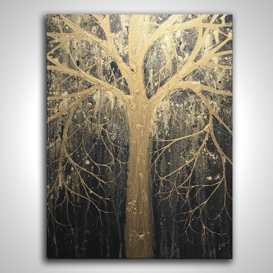 Black and Gold Tree