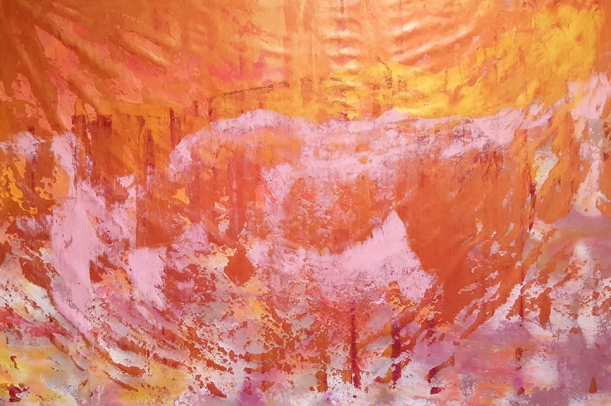 Abstract Acrylic Painting By Ivana Olbricht, 71 X 47, Endless Possibilities, Original Artwork