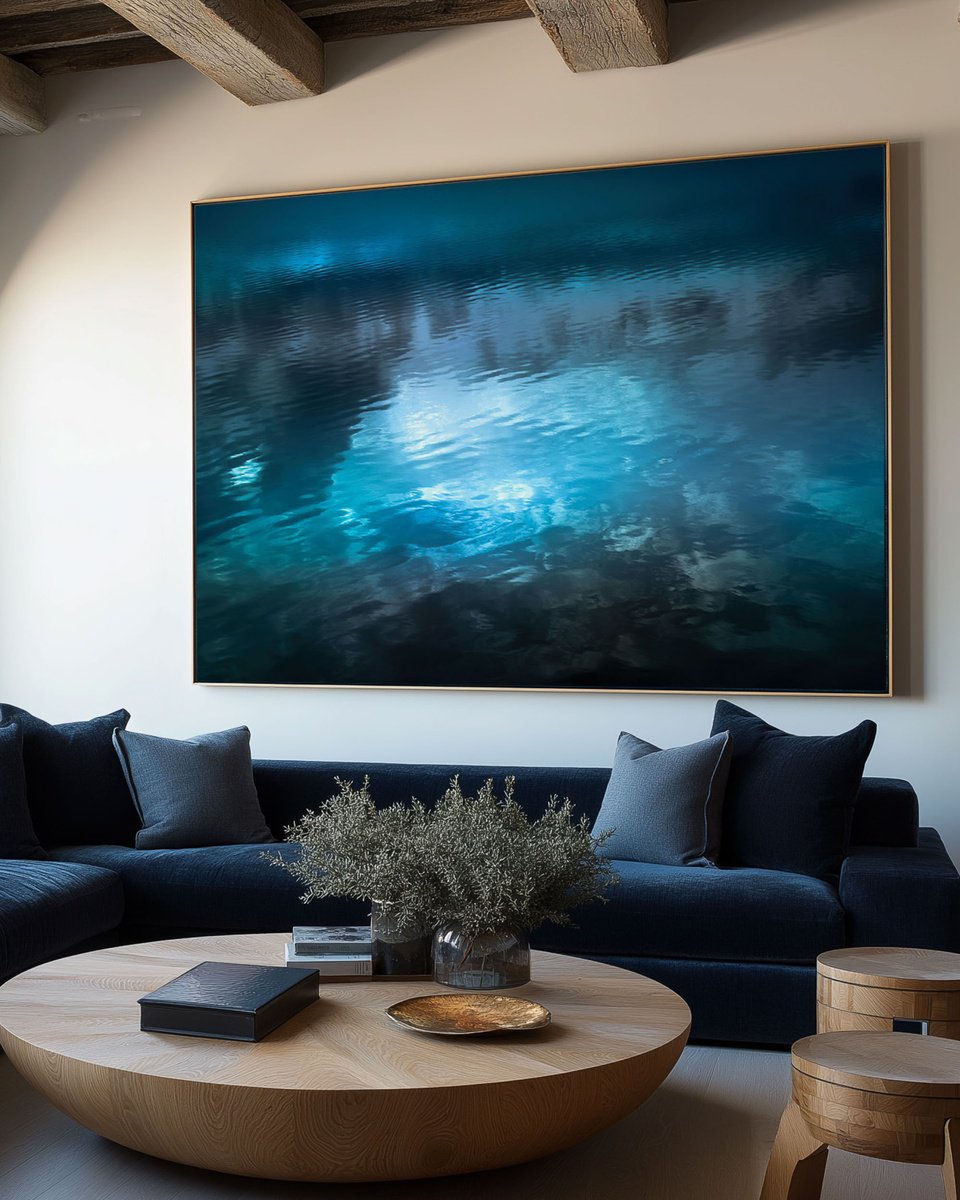 Impressionistic Abstract Photograph By Lynne Douglas, 90 X 60", Whispers Of The Moon, Original Artwork