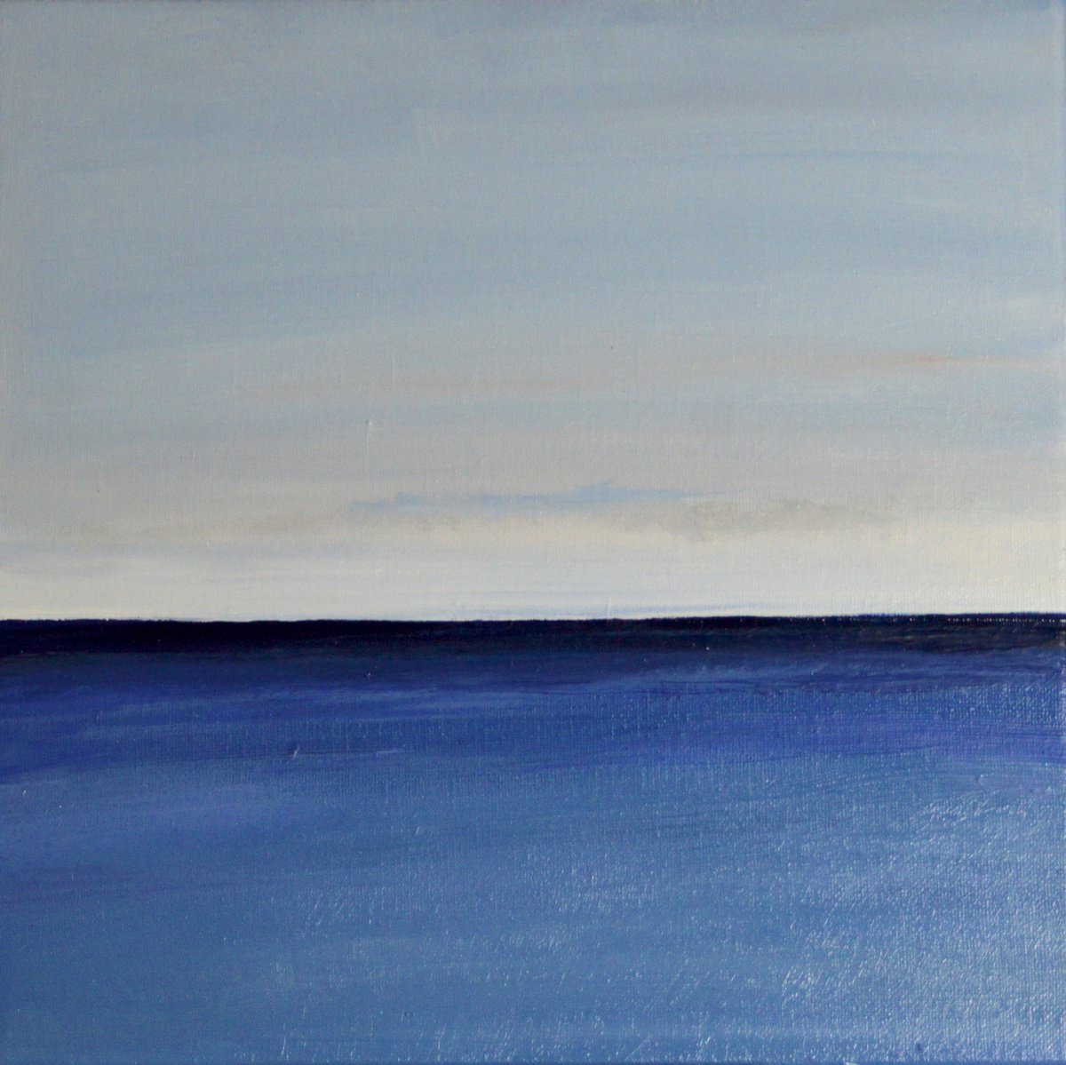 Abstract Landscape Oil Painting By Cristian Valentich, 12 X 12, Variations, Original Artwork