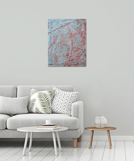 Deconstruction - Large Wall Art on Canvas, Original Abstract Paintings, Contemporary Art, Modern Living Room Decor, Office Oversize