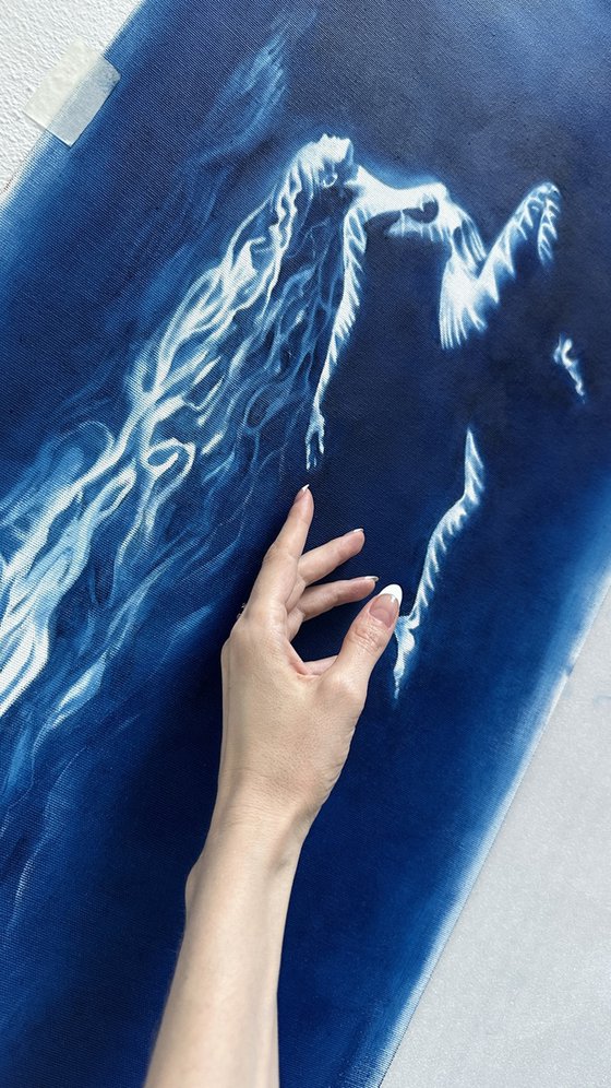 Toward Myself - Long Horizontal Blue Ocean