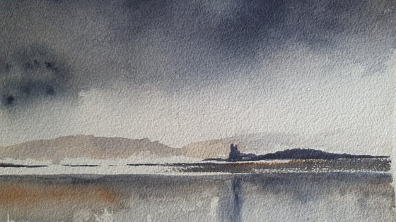 Castle , Loch and Sky