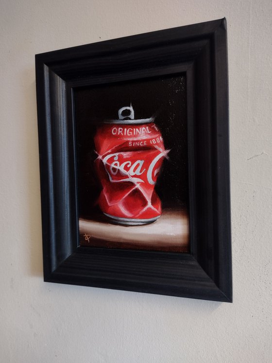 Small Coke crush still life