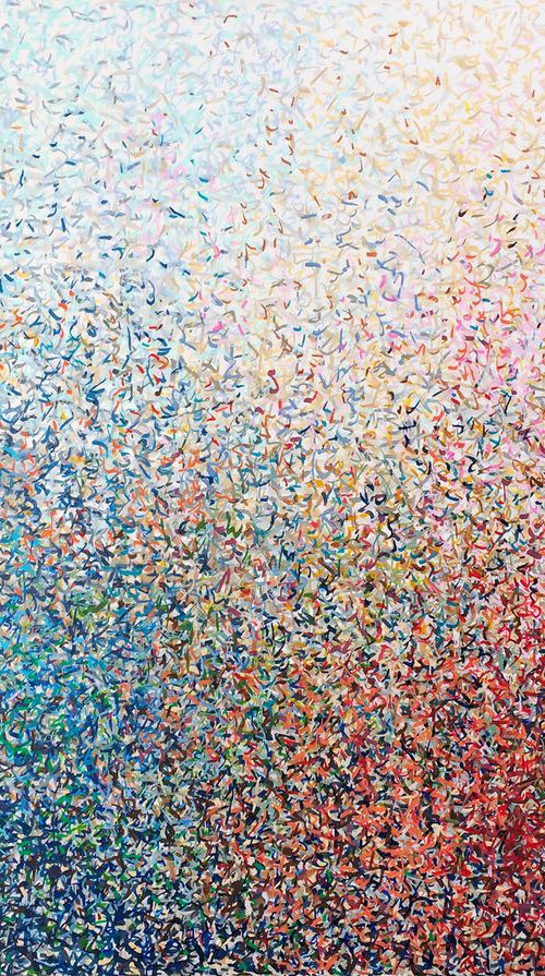 Pollen Harvest 122 x 91 cm acrylic painting on canvas by George Hall