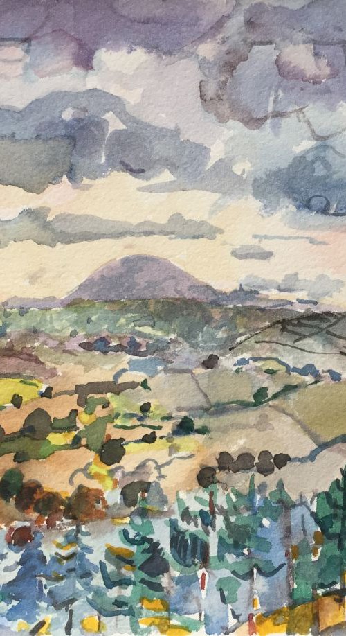 Flying Over. 2 - Watercolours by Lana Verdi