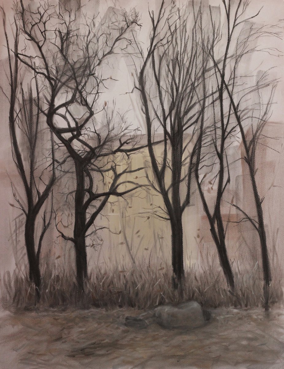 Tired leaves by Natalia Chekotova