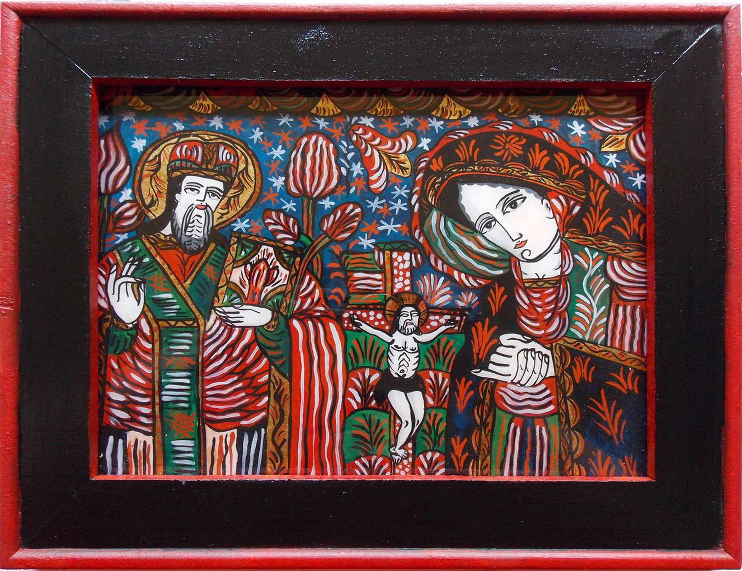 Saint Nicolas And Virgin Mary With Jesus On The Artfinder