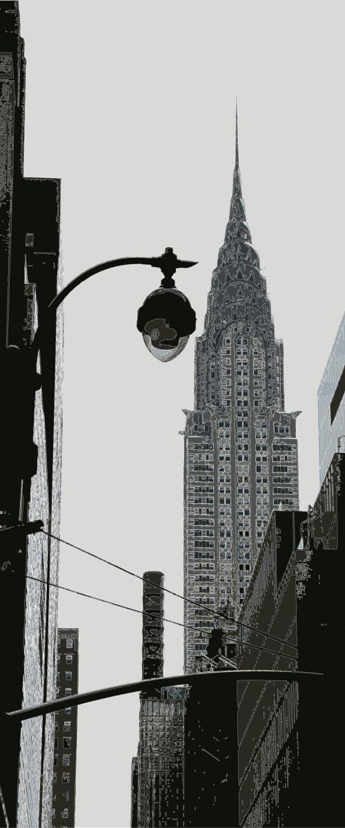 The Chrysler Building NY B&W by Keith Dodd