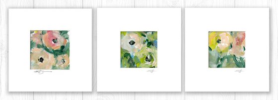 Oh The Joy Of Flowers Collection 1 - 3 Floral Paintings