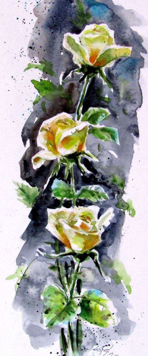 Yellow roses by Kovács Anna Brigitta