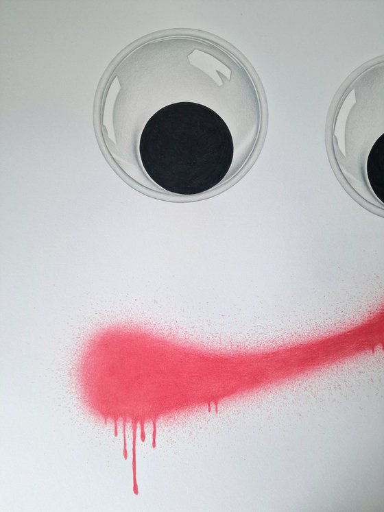 Googly Eyes and Spray Paint: A Drawing