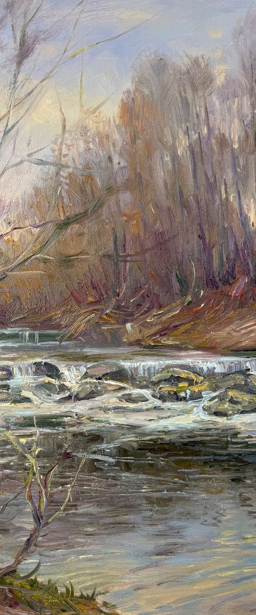 Early Spring Rapids by Aleksandr Dubrovskyy