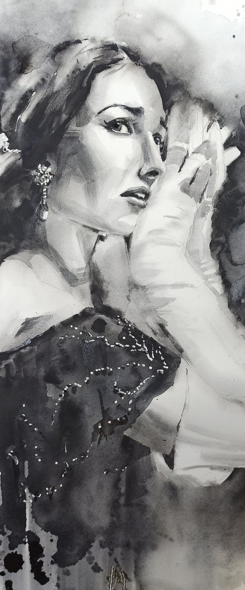 La Traviata. Maria Callas. by Olga Drozdova