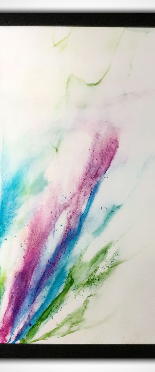 Northern Lights Abstract by Carol Wood