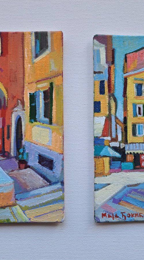 Set of two paintings, 6 by Maja Đokić Mihajlović