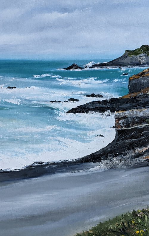 Hartland Quay, North Devon by Jo Earl