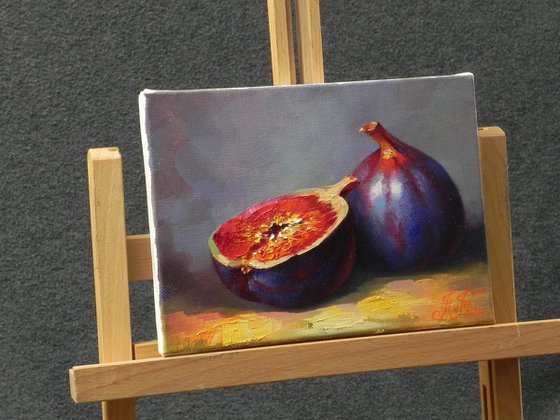 "Figs" Original art Framed