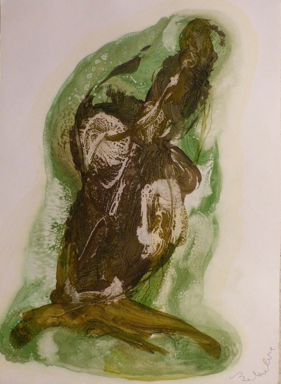Prolegomena #68 , Acrylic on paper 42x59 cm