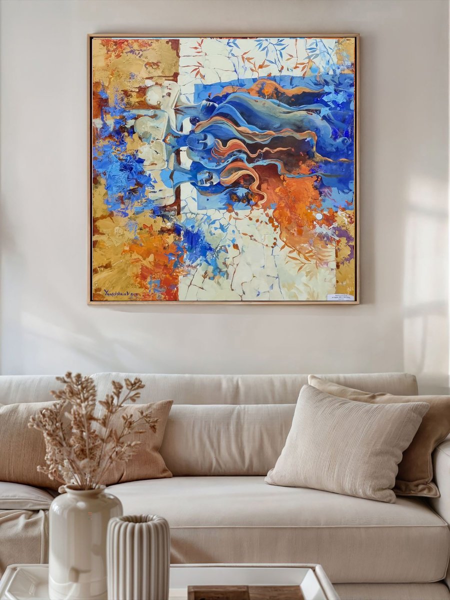 Memory Of The Mirror By Natalia Yampolskaia, 31 X 31, Artwork For Sale On Artfinder