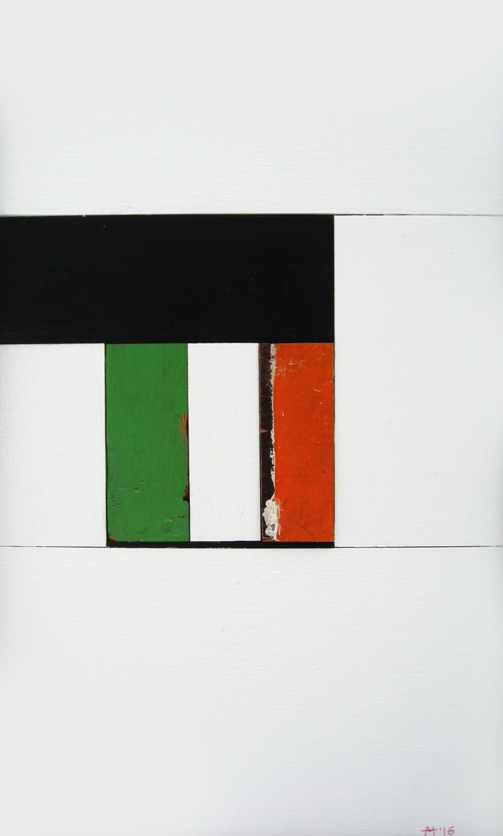 Geometric Abstract Painting By Mark Mazurczyk, 12 X 20", No. 2.37, Original Artwork