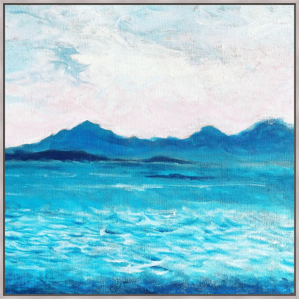  Antibes Shore By Shabs Beigh, 18 X 18, Artwork For Sale On Artfinder