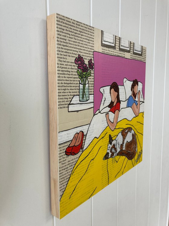 Cat Capers Bedtime 30cm x 30cm