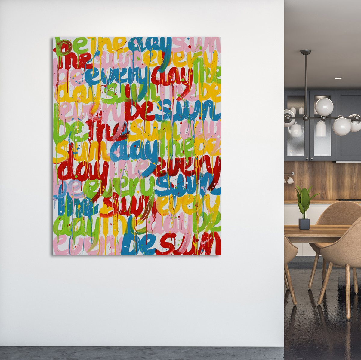 Urban And Pop Acrylic Painting , Be The Sun By Isabelle Pelletane, 35 X 46, Artwork For Sale On Artfinder