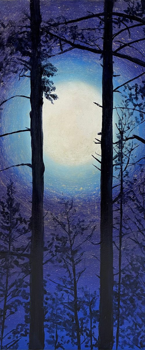 Midnight Pines, Moon of Gold by Alla Kallas