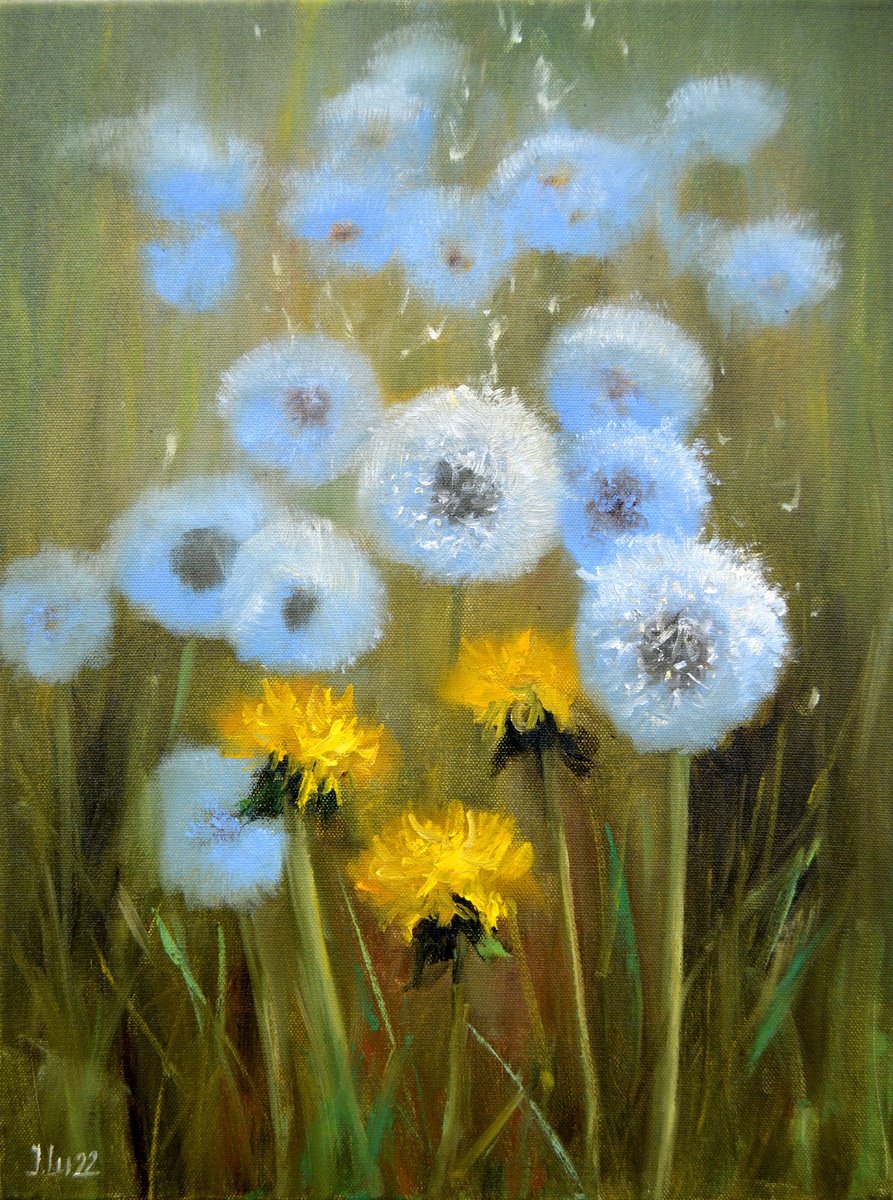 Impressionistic Botanical Oil Painting By Elena Lukina, 12 X 16, Tenderness, Original Artwork