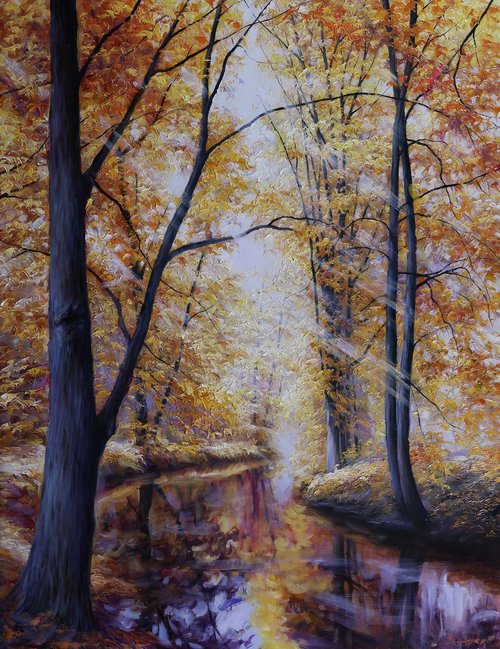 "Stream in the Forest" by Gennady Vylusk