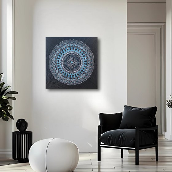 Mandala Canvas Art, Turquoise